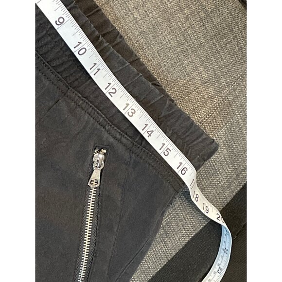 Chicos Black Ankle Pants Size M Side Zipper Pockets Stretch Elastic Waist Casual - Picture 8 of 12